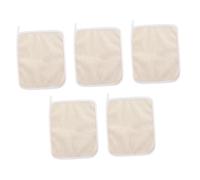 BAZEITFLOW 5pcs Exfoliating Wash Cloths Nylon Body and Face Scrub Towels for Dead Skin Removal Softening and Circulation Stimulation Quick-Dry Shower Towels with Hanging Loop for Healthy Skin