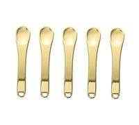 BAZEITFLOW 5pcs Eye Cream Scoops and Face Cream Pick Sticks Zinc Alloy Mini Makeup Dig Spoons Gold Tone for Precise Cosmetic Application and Facial Massage in Daily Skincare Routine
