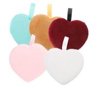 BAZEITFLOW 5Pcs Facial Cleaning Puff Makeup Remover Mixed Colors for Oily and Combination Skin Soft Sponge for Deep Cleansing Gentle Makeup Removal and Dead Skin Exfoliation