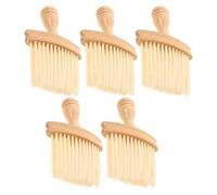BAZEITFLOW 5pcs Keyboard Duster Brush with Wooden Handle Instrument Dusting Tool for Laptop Piano Car Electronics Gentle and Precise Cleaning of Tight Crevices