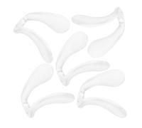 BAZEITFLOW 5pcs Matte Silicone Eyeglass Nose Pads U-Shaped Non-Slip Bridge Replacement for Glasses Comfortable Anti-Skid Nose Grips Easy to Install for Eyewear