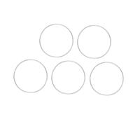 BAZEITFLOW 5pcs Metal Dreamcatcher Rings Silver Round Welded Craft Hoops for DIY Dream Catchers Mandalas Wall Hangings and Handmade Decorations