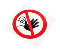 BAZEITFLOW 5pcs No Entrance Safety Warning Stickers Self-adhesive Vinyl Caution Labels for Factories Construction Sites Industrial Use High Visibility Warning Signs