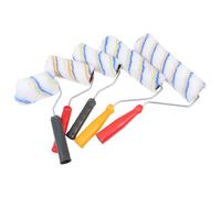 BAZEITFLOW 5Pcs Paint Roller Brush Fiber Rollers for Smooth Surface Painting Fast Coverage Easy Cleaning Portable Tools for Wall Ceiling and Large Area Decorating
