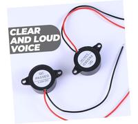 BAZEITFLOW 5pcs Piezo Buzzer for Circuit Wire Leads High Decibel Electronic Alarm Sound Indicator for Printers Computers Automotive Electronics