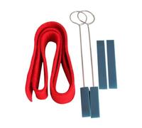BAZEITFLOW 5pcs Professional Piano Tuning Fixing Tool Kit with Temperament Strip Rubber Stainless Steel for Accurate Piano Tone Repair
