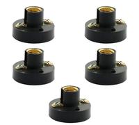 BAZEITFLOW 5Pcs Screw Lamp Holder Physics Experimental Light Socket Plastic Base for Electricity Teaching Laboratory Equipment Random Color Random Color