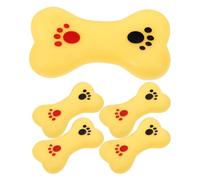 BAZEITFLOW 5PCS Sound Producing Bone-shaped Bath for Safe Non-edge Sensory Chew Bite Creative Bath Playset for Educational Fun