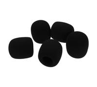 BAZEITFLOW 5pcs Thick Sponge Microphone Covers Windshield Soundproofing Muffs Microphone Protection Sponge Wind Screen for Handheld Mics Suitable for Ktv and Stage Use