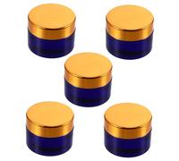 BAZEITFLOW 5pcs Travel Bottles Glass Containers for Cosmetics Eye Cream Face Cream Storage Sub Bottles Makeup Toiletries