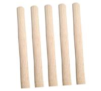 BAZEITFLOW 5pcs Wood Hammer Handle Replacement Solid Ergonomic Grip for Heavy Duty Hand Tools Fit Wooden Handles for Garden Workshop Home Use