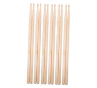 BAZEITFLOW 6 Pairs Maple Wood Drumsticks Comfortable Grip Percussion Instruments for Jazz Drumming Durable Practice Sticks Compatible with Various Drums for Adults