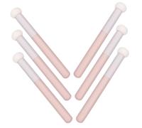 BAZEITFLOW 6 pcs Portable Mushroom Concealer Brush with Ergonomic Handle for Precise Face Makeup Application Lightweight Makeup Sponge Brushes for Nose and Dark Circles Travel-friendly