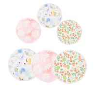BAZEITFLOW 6 Pcs Reusable Bamboo Fiber Nursing Pads Washable Breast Pads with Breathable Design for Maternity, Practical and Leak-Proof Feeding Accessories Style