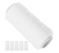 BAZEITFLOW 6 Rolls White Cotton Thread for Hair Removal Facial Threading Epilator Face Hair Remover Suitable for Eyebrow Shaping and