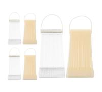 BAZEITFLOW 6 Sets Fan-shaped Nail Color Sample Display Sticks with Fixed Ring Plastic Nail Polish Color Palette for Salon and Personal Manicure Art Practice Tech Essentials Organizer