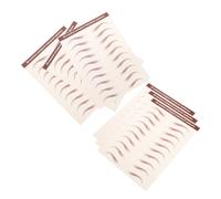 BAZEITFLOW 6 Sheets Temporary Eyebrow Stickers Water Transfer Printing Self-adhesive Simulation Decals for Women Makeup Natural Hair-like Tattoo Transfers