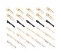 BAZEITFLOW 60pcs DIY Metal Hairpins Hair Barrette Set for Handmade Resin Craft with Silver Black Gold Alloy Clips Hair Fixing Clamps