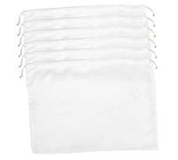 BAZEITFLOW 6pcs Black Silk Satin Drawstring Storage Bags for Travel Home Gym Nursery Multipurpose Dustproof Pouches for Organizing Underwear Socks Cosmetics Portable Packing and Candy Pouch