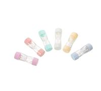 BAZEITFLOW 6pcs Contact Lens Case Hard Lens Barrel Case for Outdoors Travel Portable Sealed Cute Contact Holder