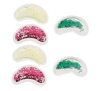 BAZEITFLOW 6pcs Cooling Gel Eye Pads Hot Cold Treatment Pack for Dark Circles and Puffiness Reusable Skin Friendly Gel Pads for Eye Care for Friends and Family