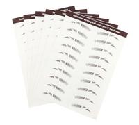 BAZEITFLOW 6pcs Embroidered Eyebrow Stickers False Eyebrows Cosmetics Imitation Sticker for Everyday Makeup