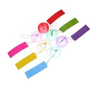 BAZEITFLOW 6pcs Japanese Glass Wind Chimes Handmade Colored Patio Hanging Bells for Garden Balcony Outdoor Decor Gift Ready Packaging with Calming Harmonious Tones
