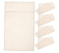 BAZEITFLOW 6Pcs Japanese Style Linen Cotton Placemats Heat-resistant Table Mats for Dining Practical Non-slip Table Decoration