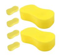 BAZEITFLOW 6Pcs Jumbo Car Cleaning Sponges Multi-Functional Heavy Duty Scrubbers for Washing Waxing and Automotive Care with Bright Color for Easy Identification