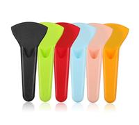 BAZEITFLOW 6pcs Magnetic Scissor Covers Protective Sheaths with Smooth PP Material for Kitchen and Makeup Tools Lightweight Safety Holders for Fridge Metal Surfaces in Black Green Red Blue
