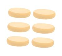 BAZEITFLOW 6pcs Oval Foundation Makeup Sponges Wet Dry Cosmetic Latex Powder Puff for Natural Blending Suitable for Powder Cosmetics