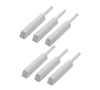BAZEITFLOW 6pcs Push to Open Cabinet Door Latches Magnetic Hidden Catch Grey Wardrobe Furniture Connectors Sturdy Cabinet Door Lock Accessories for Cupboards
