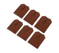 BAZEITFLOW 6pcs Razor Cover Men's Safety Razor Head Protective Cover Pu Leather Storage Case Travel Accessories for Manual