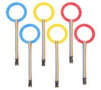 BAZEITFLOW 6pcs Safety Walking Rope Set for Preschool with Blue, Red, Yellow Single Rings, Leash for Kindergarten Outdoor and Indoor Use