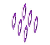 BAZEITFLOW 6pcs Sheepskin Nail Polishing Tools for French Manicure Nail Brush for Gel Art