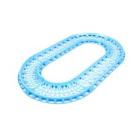 BAZEITFLOW 6pcs Small Animal Track for Hamster Exercise Rolling Ball Runway, Blue Detachable Plastic Tubes for Pet Supplies and Hamster Running Playground