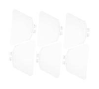 BAZEITFLOW 6pcs Transparent Bench Grinder Eye Shields Clear Plastic Splash Guards Replacement Accessories for Debris Protection Heat Resistant Durable Tool Safety
