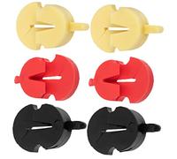 BAZEITFLOW 6pcs Violin Rubber Mutes Instrument Mute Parts Lightweight Sturdy Sound Reduction Quiet Practice for Violin Players