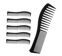 BAZEITFLOW 6pcs Wide Tooth Barber Comb with Dual Sided Fine and Wide Teeth Heat Resistant Fish Shaped Handle for Curly Thick Thin Wet Hair Styling and Detangling Ergonomic Grip for Salon Home