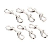BAZEITFLOW 6pcs Zinc Alloy Snap Hooks for Pet Leash Accessories Durable Dog Leash Clips for Ropes Straps Key Chains Easy to Use Install