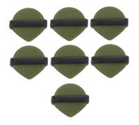 BAZEITFLOW 7pcs Double-sided Facial Powder Sponges for Wet and Dry Makeup Application Soft Non-latex Material Expandable When Wet Flat Surface with Pointed Edges for Even Foundation and Loose