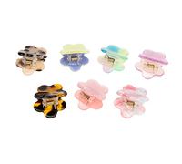 BAZEITFLOW 7pcs Mixed Color Flower Hair Clips for Durable Non Slip Claw Clips for Hairstyles Sweet and Stylish Hair Accessories
