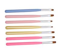 BAZEITFLOW 7pcs Nail Art Pen Salon Accessories for Painting and Coloring Reusable Professional Nail Brushes for Creative