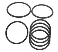 BAZEITFLOW 7Pcs Rubber Singing Bowl Rings, Black Rubber Cushions for Crystal Bowls, Anti-Tip Support, Secure Placement, Meditation and Yoga Use
