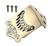 BAZEITFLOW 8 String Metal Mandolin Tailpiece for String Instruments Premium Construction Unique Pattern Design Essential Mandolin Accessories for Improved Tone and Sustain