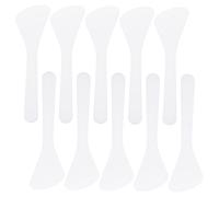 BAZEITFLOW 80pcs White PP Cosmetic Spoons Multi-function Skincare Tools for Face Cream Mask Serum Application Easy Sampling and Even Layering Suitable for Home Dorm Beauty Salon Use