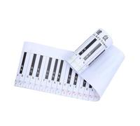 BAZEITFLOW 88 Key Piano Keyboard for Teacher Teaching and Piano Practice Practice Chart Pvc Hand-rolled Waterproof Teaching Paper White Key Ratio Design for Children and Students