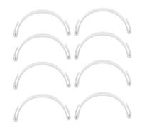 BAZEITFLOW 8pcs Baseball Cap Shaper Set with Plastic Hat Brim Bender and 8 Adhesive Pads White Hat Brim Shaping Tool for Baseball Caps Outdoor and Everyday Use