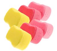BAZEITFLOW 8pcs Bath Sponges for Adults Durable Sponge Material with Simple Shape Gentle Skin Massage and Dead Skin Removal Rich Foam Body Scrubbers Random Color