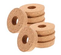 BAZEITFLOW 8pcs Cork Lids for Plant Vases Cork Lids for Hydroponic Growing Vases Hydroponic Planter with Hole Wood Jar Brown